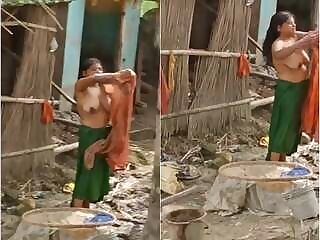 Village Bathing Bhabha Outdoors